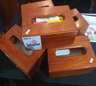Kotak Tisu Kayu Sumpung